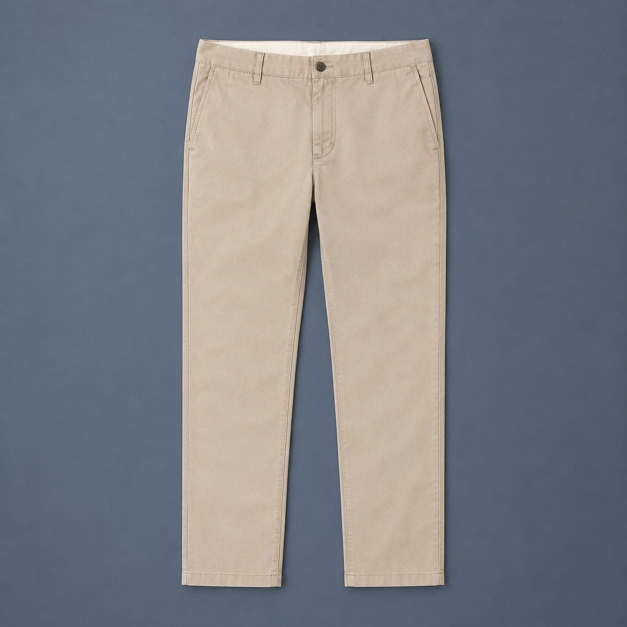 One Chino piece taken out of the pack and laid flat